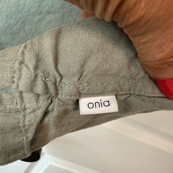 Onia Men’s Air Linen Convertible Vacation Shirt Sage (Size L) - Picture 4 of 8
